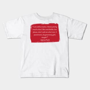 Sylvia Plath Kids T-Shirt